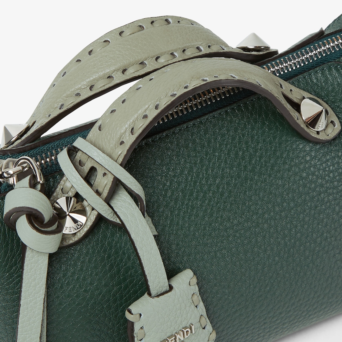 FENDI By The Way Selleria Mini Multicolor Selleria mini-bag with 156 hand-sewn topstitches - Image 3